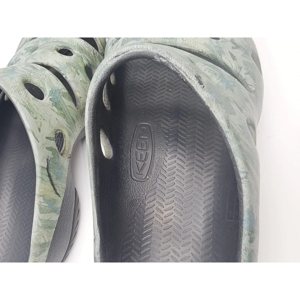 Keen Yogui Arts Women Clogs Size 14 Camo Green Sandal Slip On Mule Shoes 1003581